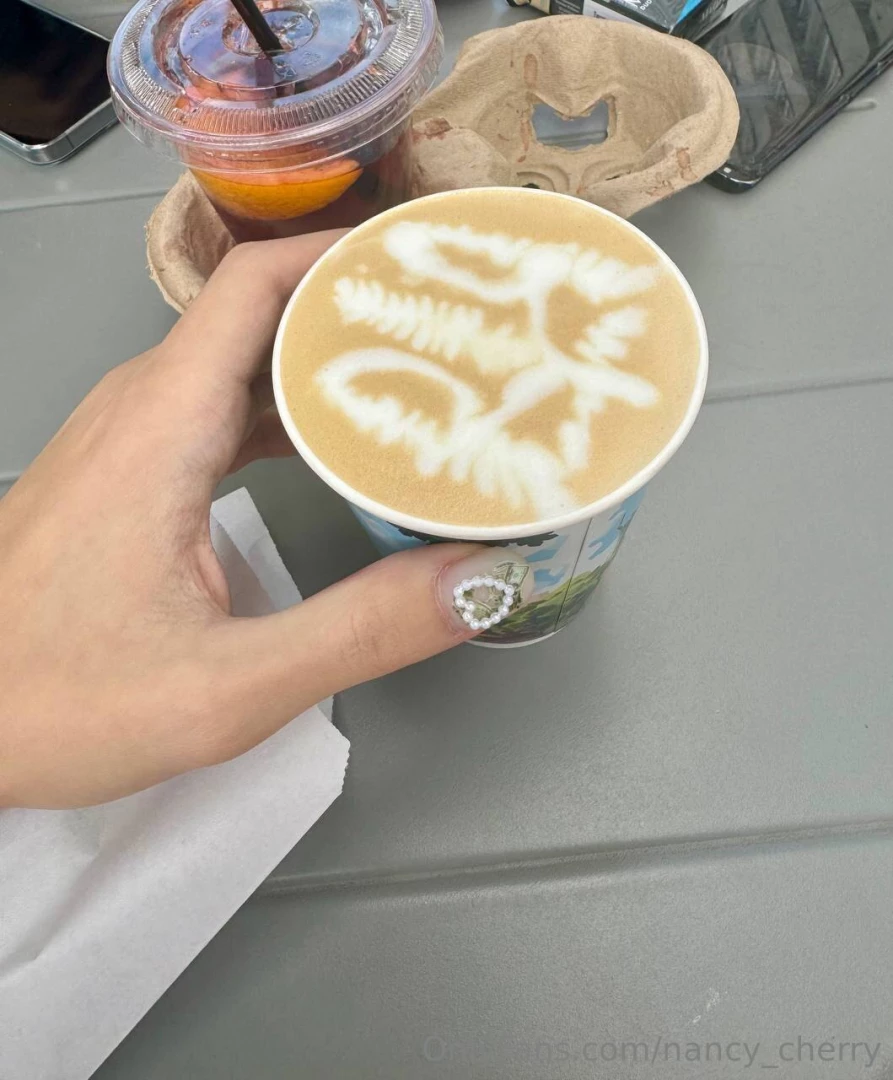 Good morning everyone my morning joy with a cup of flavored coffee t 