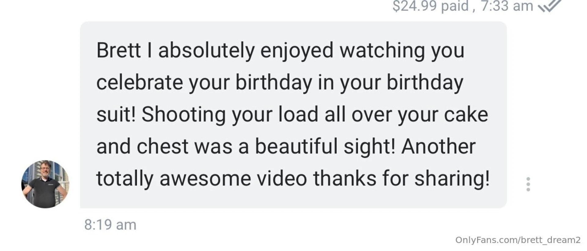 Woke up in my birthday suit and couldn t wait to celebrate the only part 1 