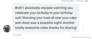 Woke up in my birthday suit and couldn t wait to celebrate the only part 1