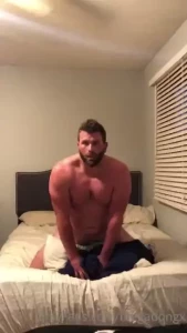 Fully nude humping my pocket pussy from a front point of view camera