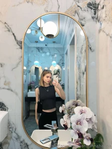 I came here for the food stayed for the bathroom lighting