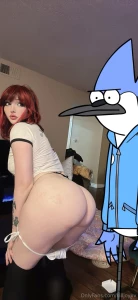 Margret from regular show getting clapped by mordecai now this is epic part 3