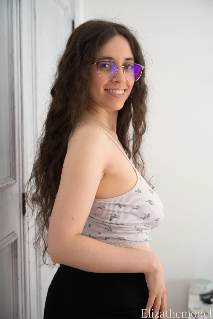 Braless cute bigtits glasses armpits part 1 