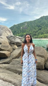 This beautiful dress makes me feel like a real queen of the mountains