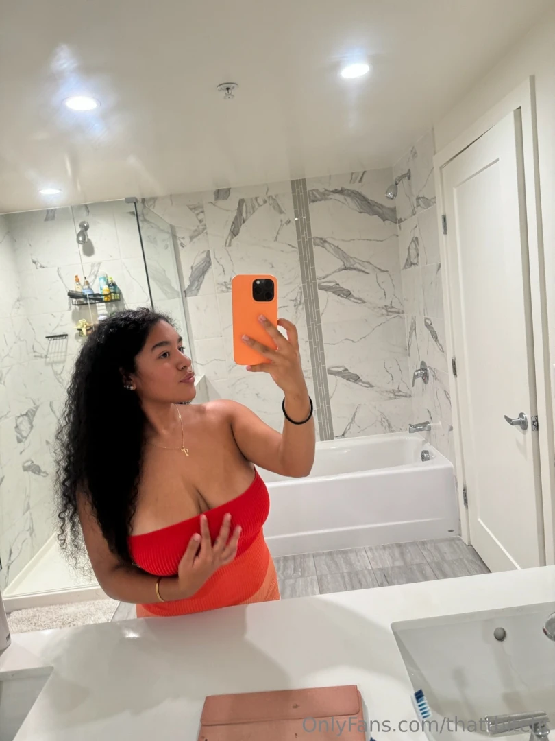 In the bathroom thinking about getting a little dirty wanna help slide 