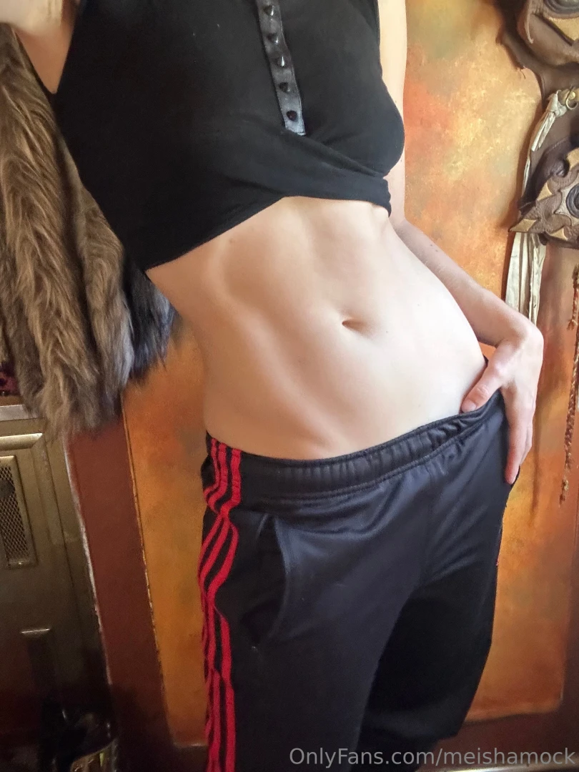 I m here to bring blessings from my stomach and very berlin sweatpants 