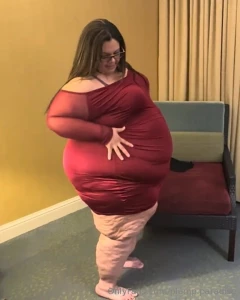 Love this red dress too bad it won t fit much longer