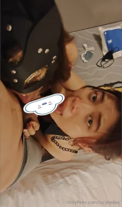 Piercedlei saw jedi163 was getting hard from watching us play earlier