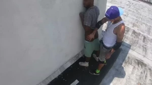 Bro wanted to try my dick rooftop vibes