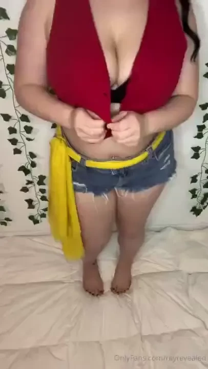 Unbuttoning and removing my bra 
