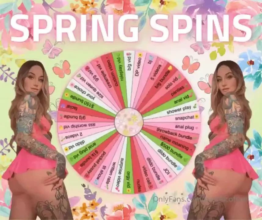 Spring has sprung and ur cock should too spin my brand new wheel and part 1 