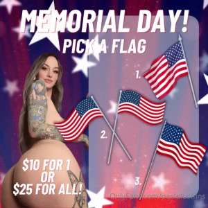 Celebrate memorial weekend with me pick a flag - -