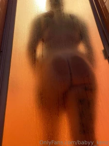 This shower got a little extra steamy wanna see me turn around plus 2