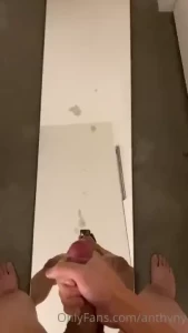 No one was here to help me lick off the cum