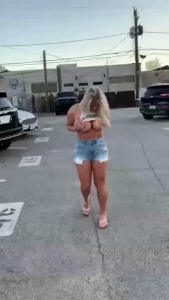 Public flashing booby grab