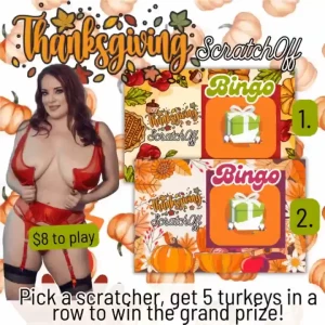 Thanksgiving scratch off bingo brand new tip 8 and pick which