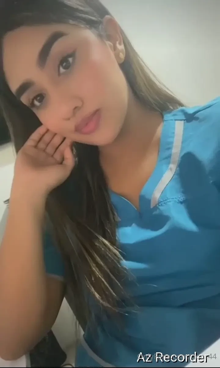 Martina s scrubs fit her like a second skin hugging curves that had no 