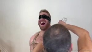 Fucking the silken sphincter of marco star while hogtied by woodxbound