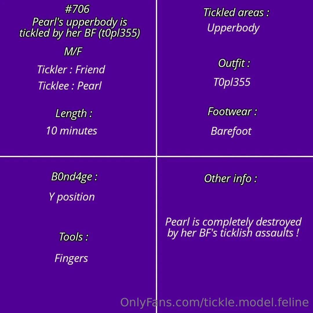 Vid 706 - pearl s upperbody is tickled by her bf topless send me a part 1 