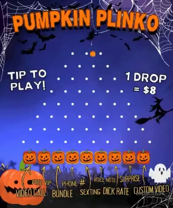 Pumpkin plinko play my brand new halloween plinko mini game so many 