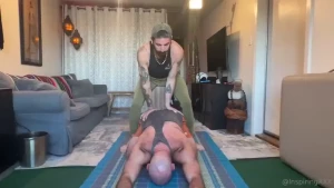 Full scene part 1 yoga my ass bro axel pup_axxxel and i connected over