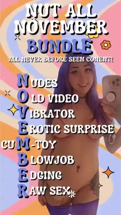 Nut all november get this bundle of n udes o ld video v ibrator e 