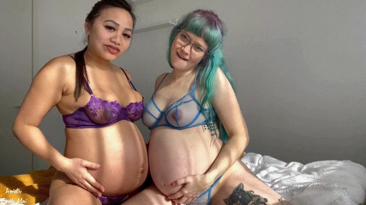 Pregnant belly worship joi with itsemilymai 10 47 emily and i are both 