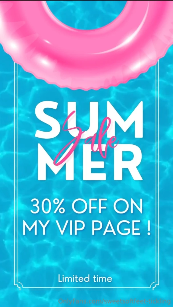 Summer sale on my foot fetish onlyfans -30 off on the first month find part 1 