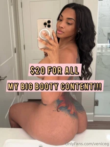 Get all my big booty content if you love to cum to my fat ass this