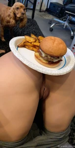 Will you eat a burger of my ass