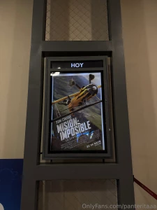 Walking through the mall i stopped by the movie theater and once again