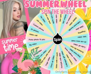 Summer has begun let me introduce my new summer wheel even more gifts