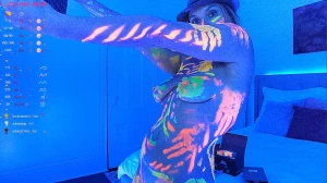 In case you missed it i had a blacklight party stream tonight my part 4