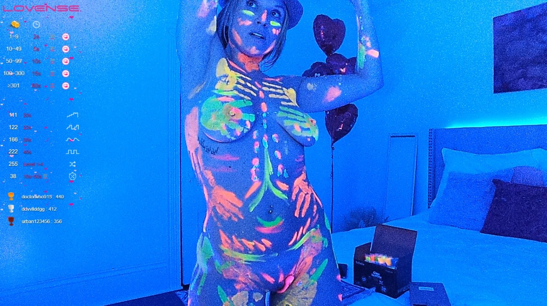 In case you missed it i had a blacklight party stream tonight my part 1 