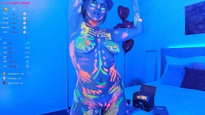 In case you missed it i had a blacklight party stream tonight my part 1