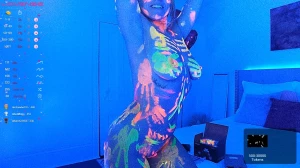 In case you missed it i had a blacklight party stream tonight my