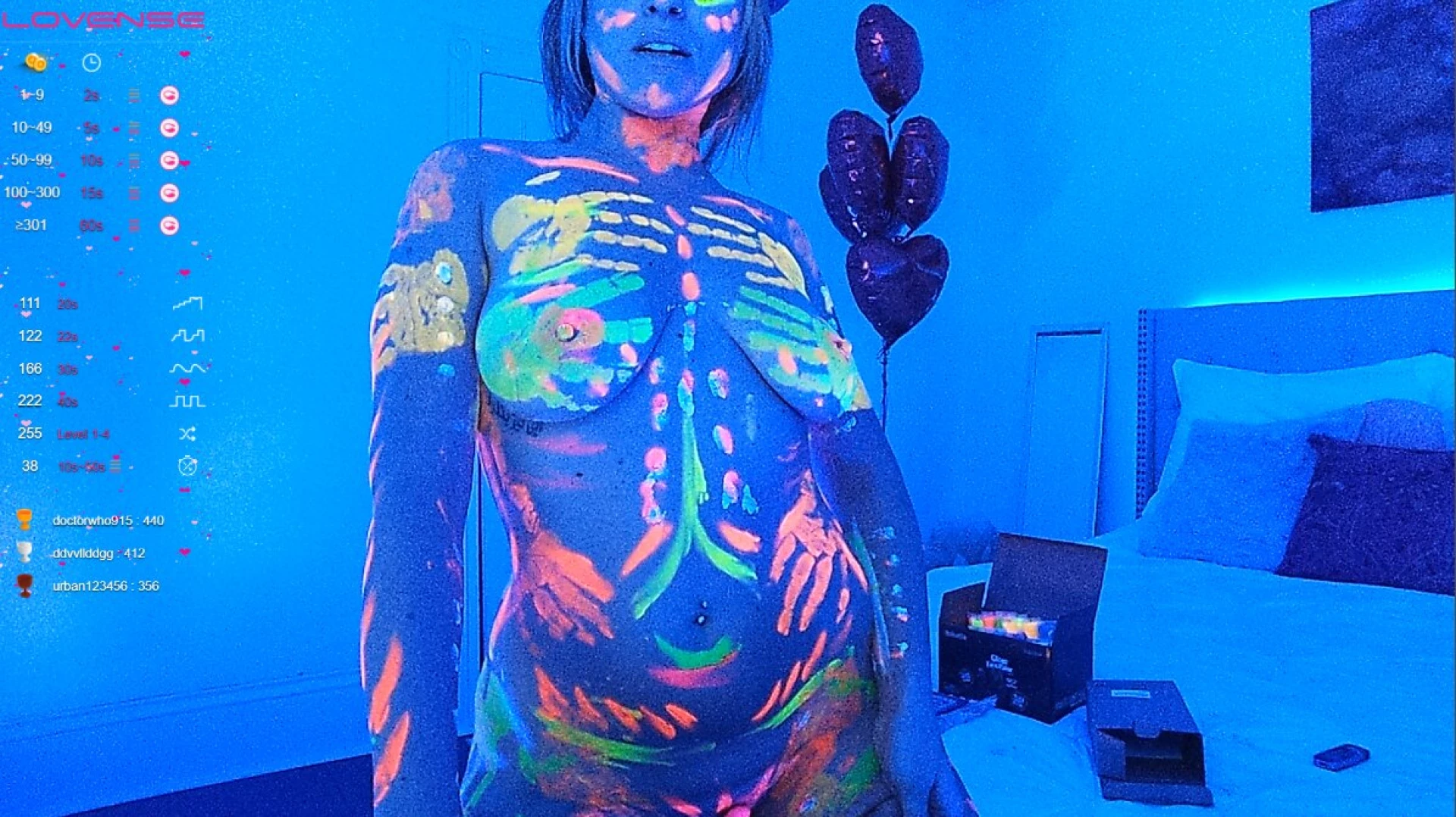In case you missed it i had a blacklight party stream tonight my part 6 