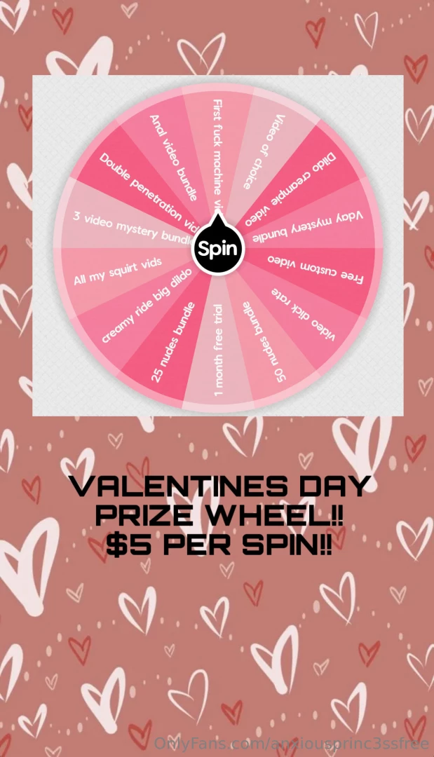 Make me your valentine so we can spread the 5 per spin free respins on 