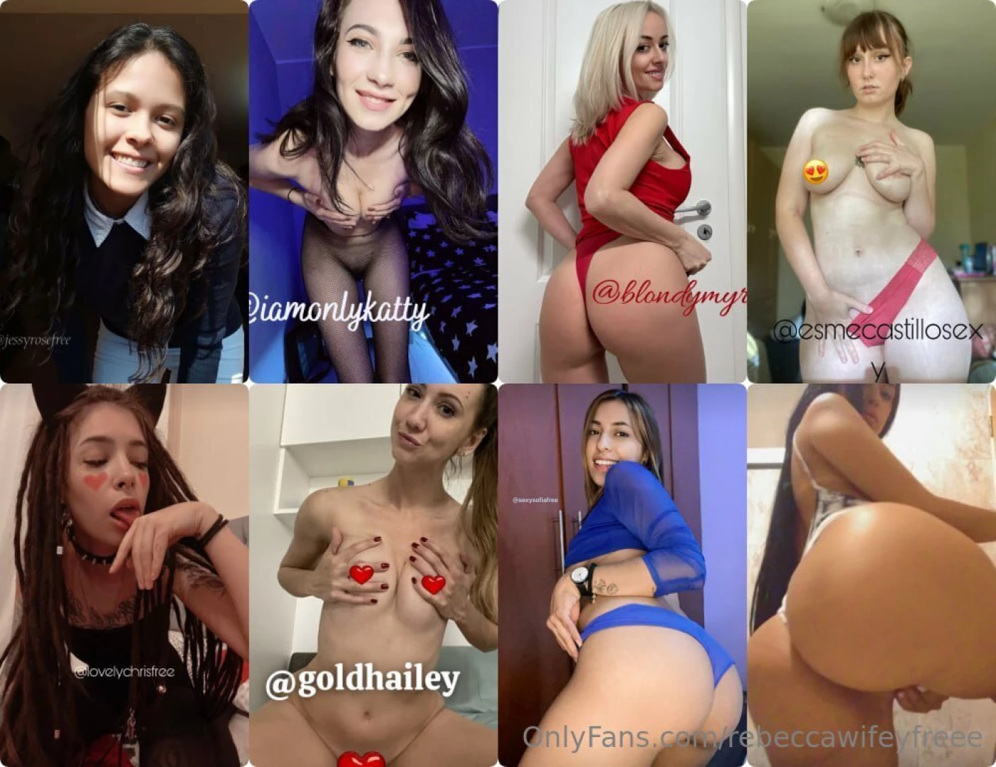 Jessyrosefree iamonlykatty blondymyra esmecastillosexy lovelychrisfree 