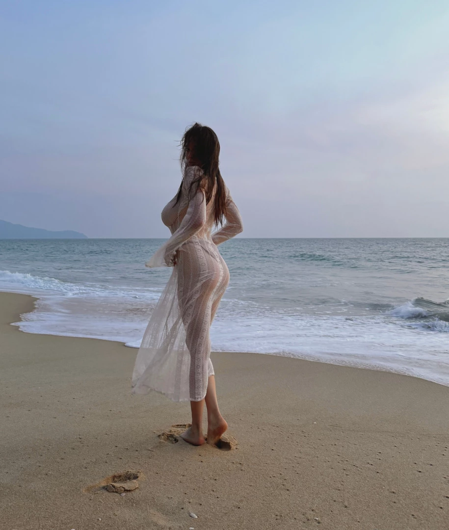 The sound of waves and mystery in the air where will this walk take me 