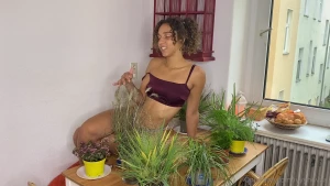 Some more anal just a normal day of me soaking in plant energy and