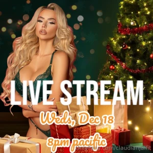 Reminder about my live stream tomorrow