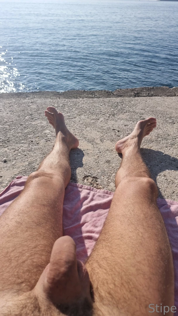 Nude beach such a lovely day come and join me 