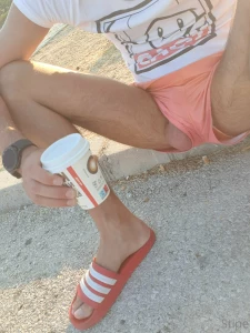 Short stop for coffee on motorway