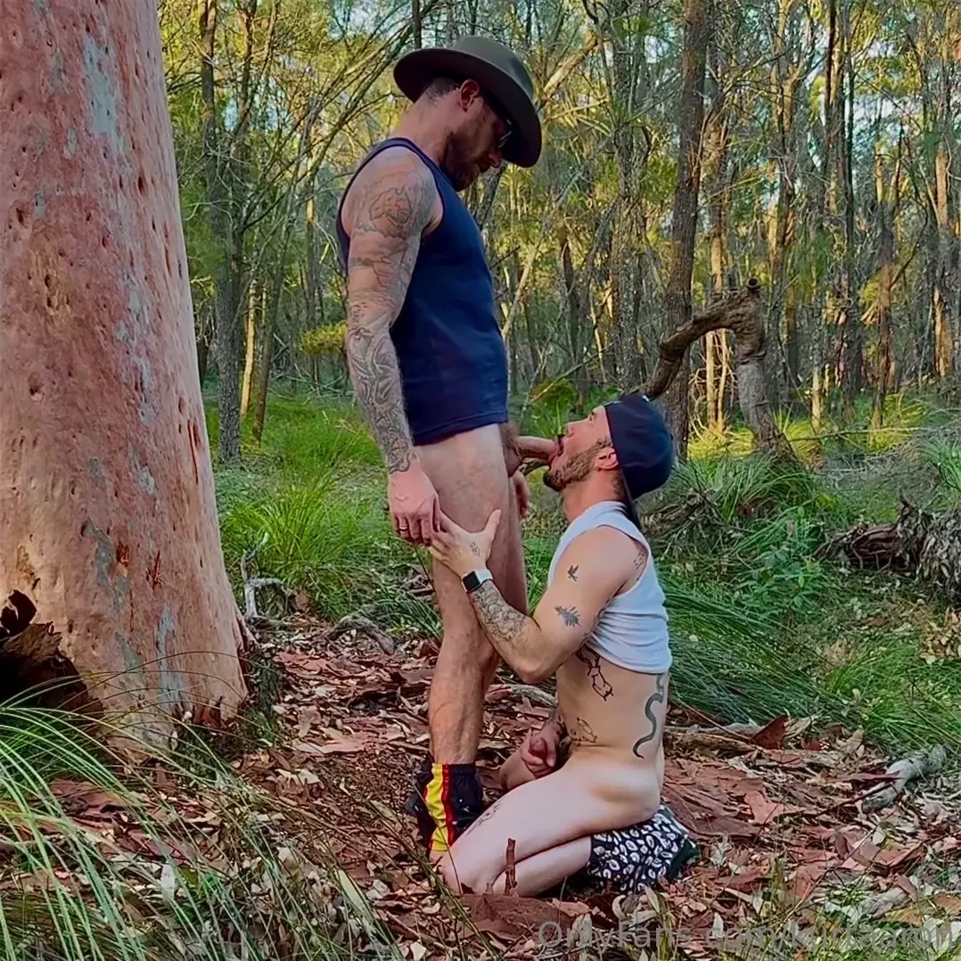 Gave him a bone amongst the gumtrees showed dio my neck of the woods 