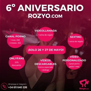 Estamos de celebraci n 6 a os cumple rozyo com este mes de mayo y voy