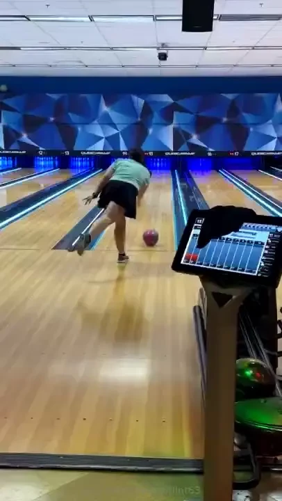 Spent my birthday striking on the lanes i m a little rusty with old 