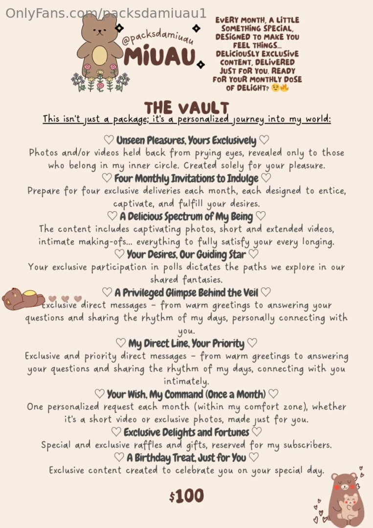 The vault this isn t just a package it s a personalized journey into 