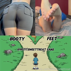Are you here for the booty or the feet egirl booty feet thighs