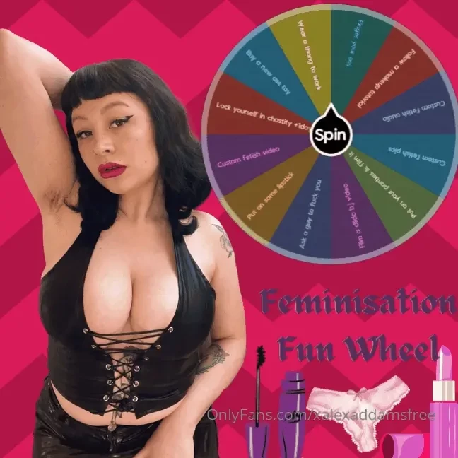 Feminisation fun wheel full of fun tasks amp even some rewards if you 